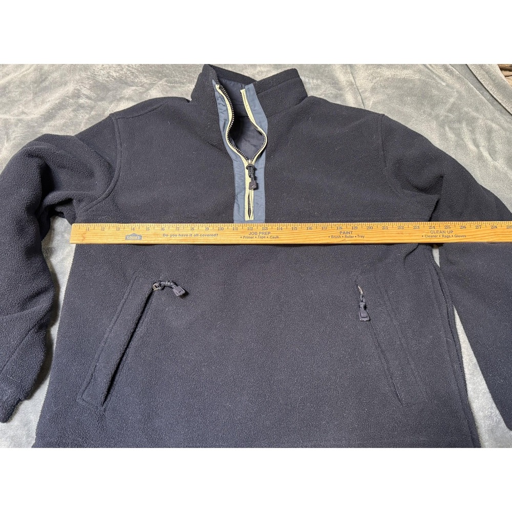 Abercrombie‎ Jacket Mens XL Blue Reversible Fleece Nylon Pullover Anorak 1/4 Zip - Picture 4 of 16